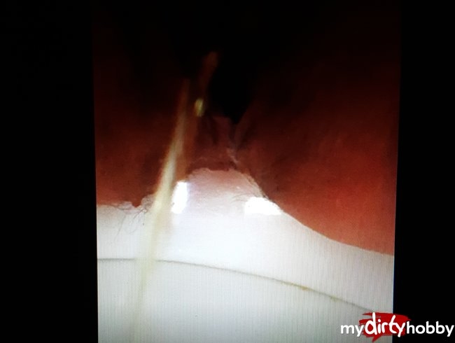 peeing close up